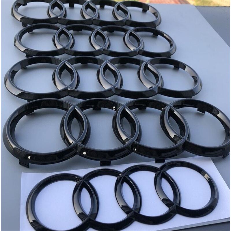 黑标中网四环车标 A4L/A3/A6L/Q3/Q5/Q7 后车标 车尾四环前标