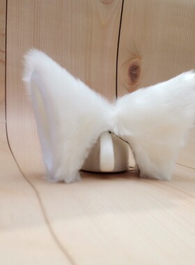 COS妖狐耳朵碧蓝航线凰鸾阴阳师白狼银仙巴卫毛绒狐狸耳包邮