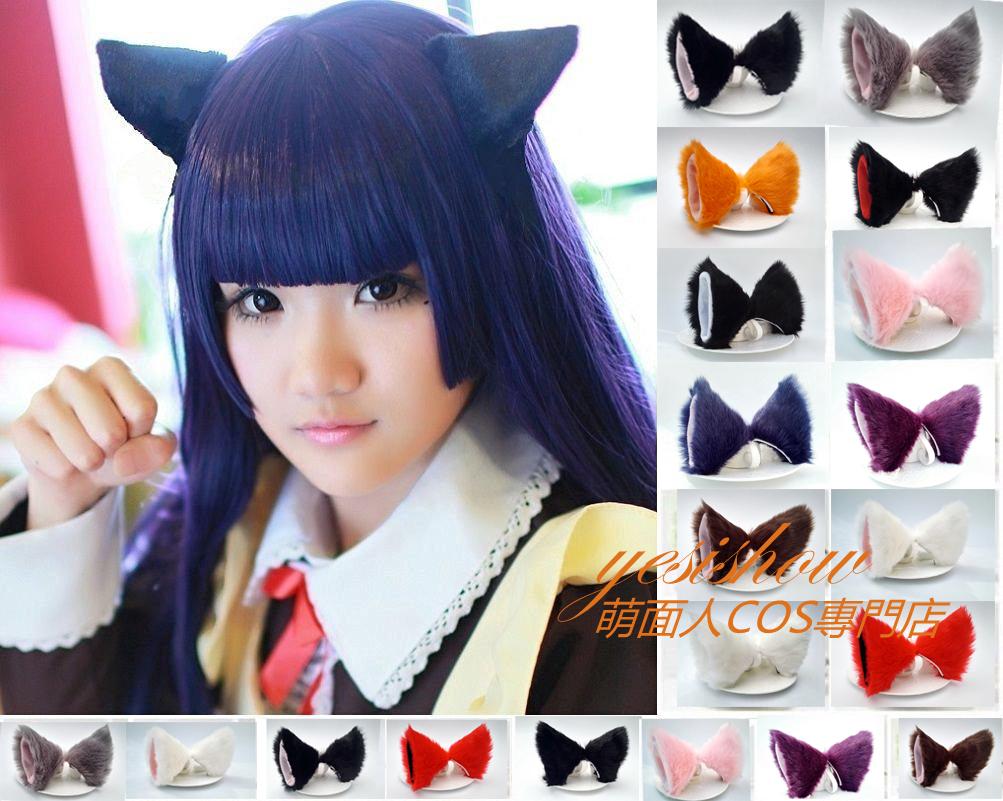 动漫毛绒猫耳朵发夹御姐萝莉立体