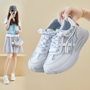 学生运动休闲鞋 ins潮韩版 女2026夏季 老爹鞋 网面透气增高CYG26 新款