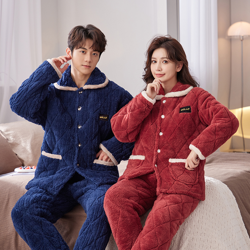 情侣法兰绒男女同款可外穿