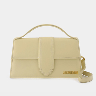 Jennie同款 Jacquemus Bambino Grand 牛皮手拿包斜挎包