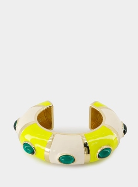 Jacquemus Le Bracelet Rayures白色金属手环手链