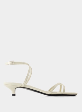 TOTEME Crossover凉鞋 -皮质 白色