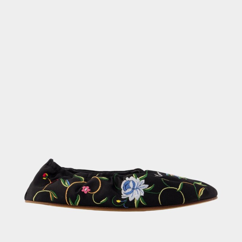 Kenzo 芭蕾鞋-皮质-黑色