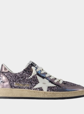 Golden Goose GGDB Ballstar运动鞋 - 皮质 - 紫色
