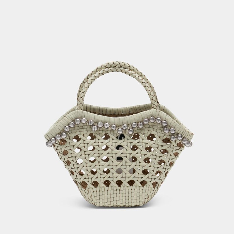 Osoi Lip Shopper Bag 购物袋包- 拉菲草 - 白色