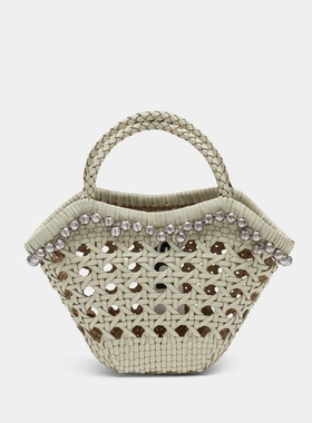 Osoi Lip Shopper Bag 购物袋包- 拉菲草 - 白色