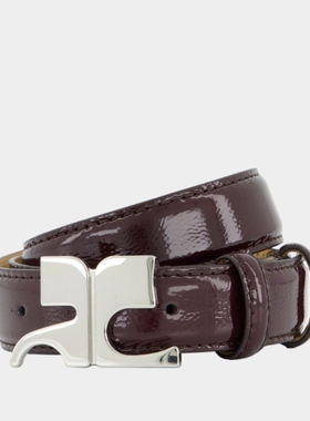 Courreges Ac Naplack 腰带 -皮质 勃艮第酒红色配饰