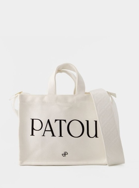 PATOU 白色棉质小号托特包