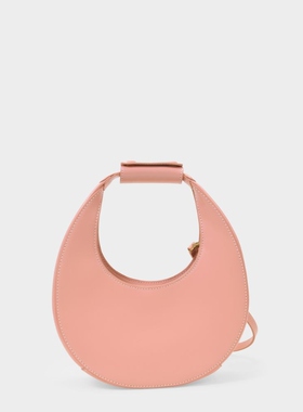 Staud Mini Moon 迷你牛皮手提 肩背斜挎月亮包 圆形月牙包新品