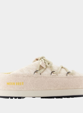 Moon Boot Mb X Gir Evx 凉鞋白色针织穆勒鞋