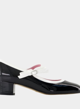 【粉丝专享】Carel Kina Bow 高跟鞋 -皮质-黑色