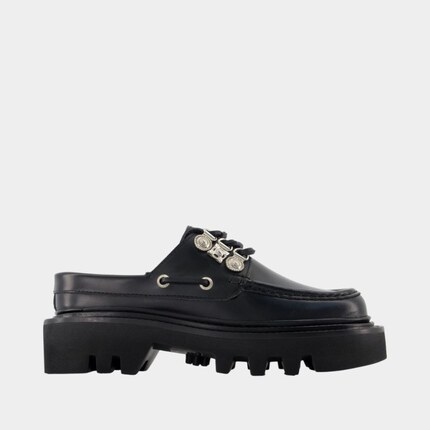 Toga Pulla Aj1485 拖鞋 - 皮质 - 黑色