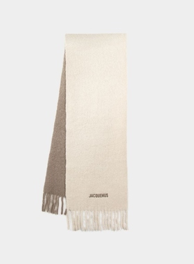 Jacquemus L'Echarpe Moisson - 羊毛围巾  米色时尚配饰