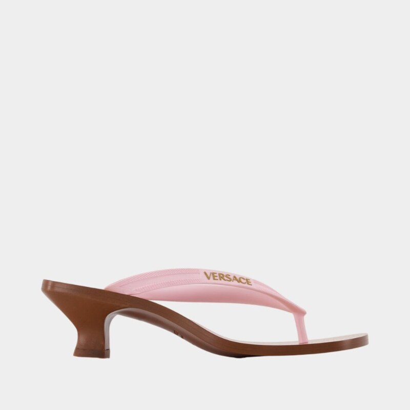 范思哲 Versace T.40 Sandal高跟鞋-合成材质-粉色