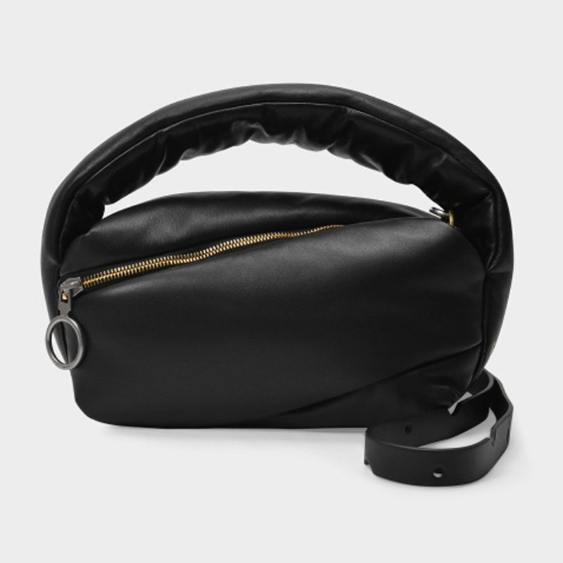 OFF WHITE Pump Pouch 光面牛皮手提肩背法棍包