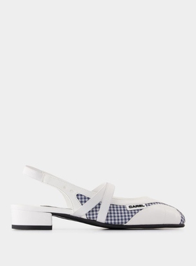 【粉丝专享】Carel Sling Back Peachy 皮质凉鞋