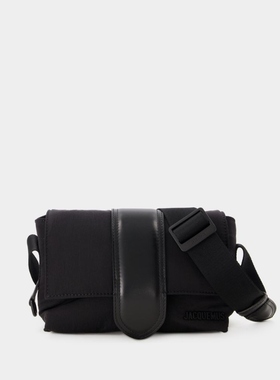 Jacquemus Le Petit Messenger Bambino 邮差包 - 棉 黑色