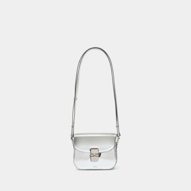 A.P.C. Grace迷你斜挎包 - 合成材料 - 银色