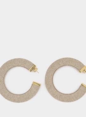 Jacquemus La Creole Linu 亚麻材质耳环
