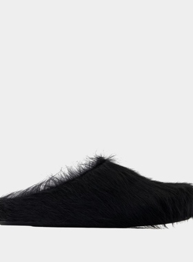 【粉丝专享】MARNI Fussbett Sabot 穆勒鞋 -皮质 黑色