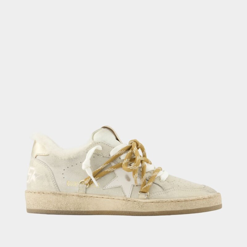 Golden Goose GGDB Ballstar运动鞋 - 皮质 - 米色