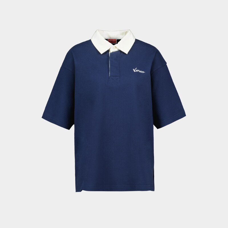 Kenzo Gots Varsity Relax Polo衫 - 棉质 - 蓝色