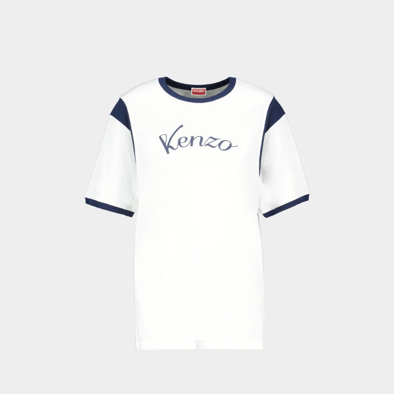 Kenzo Gots Varsity T恤-棉-白色