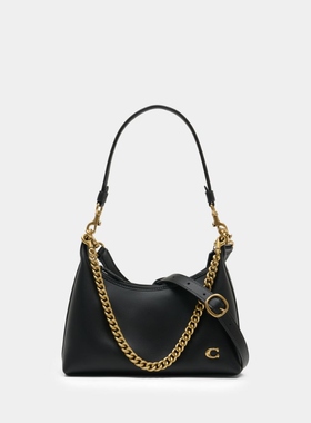 蔻驰 Coach Juliet 25 手提单肩斜挎链条包 CW640 - 皮质 - 黑色
