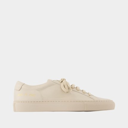 COMMON PROJECTS Achilles S 运动鞋 - 皮质 - 米色