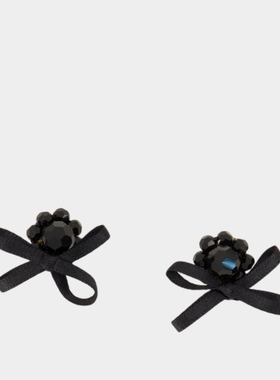 Simone Rocha 小雏菊耳环 水晶 黑色