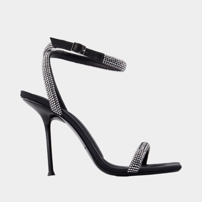 亚历山大王 Alexander Wang Julie 105mm凉鞋 - 合成材料 - 黑色