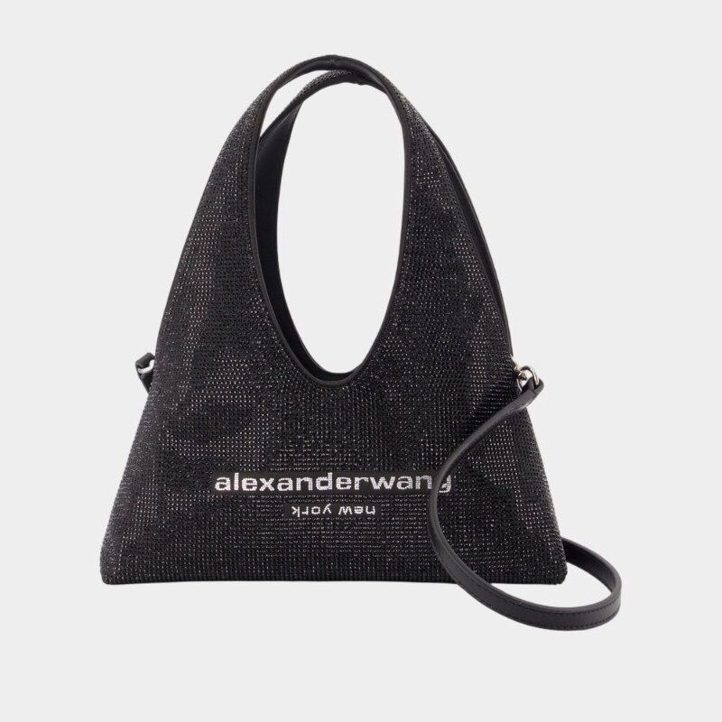 亚历山大王 Alexander Wang Pike迷你单肩包-合成材质-黑色