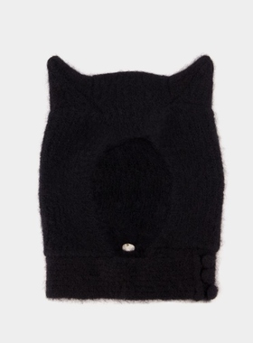 Coperni Knitted Horn 黑色羊毛针织帽