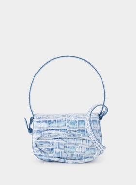 DIESEL 1DR 单肩包 皮质 蓝色