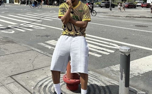 Corteiz Casual shorts 欧美恶魔岛刺绣字母卫裤运动休闲五分短裤