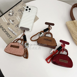 新款创意腕带手绳多巴胺手提挂绳短款高级感女款便携带子防丢失固定夹片网红户外旅游登山扣水杯手提短挂绳链