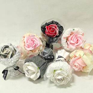 INS风迷你口袋见面小花束玫瑰仿真花生日情人妇女节礼物浪漫惊喜