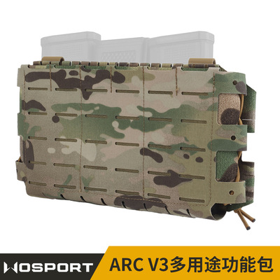 WOSPORT ARC V3多用途迷彩功能包5.56三联弹夹包 molle拓展系统