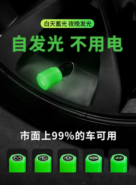 绿源FBC2 13A 19B电动车夜光气门嘴轮胎发光真空胎气嘴气门芯帽