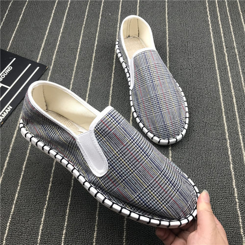 瘦版低帮纯色渔夫布鞋青春潮流