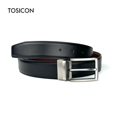 TOSICON男士腰带双面针扣皮带