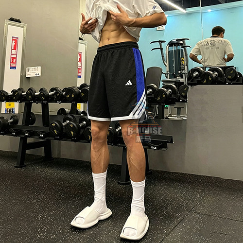 阿迪达斯美式速干短裤男篮球裤