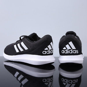 Adidas阿迪达斯正品男鞋2026夏季黑色经典透气通勤轻便运动跑步鞋