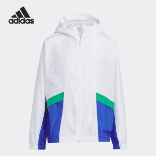 Adidas阿迪达斯男女大童防晒外套新款 IA8234 休闲运动服夹克 时尚