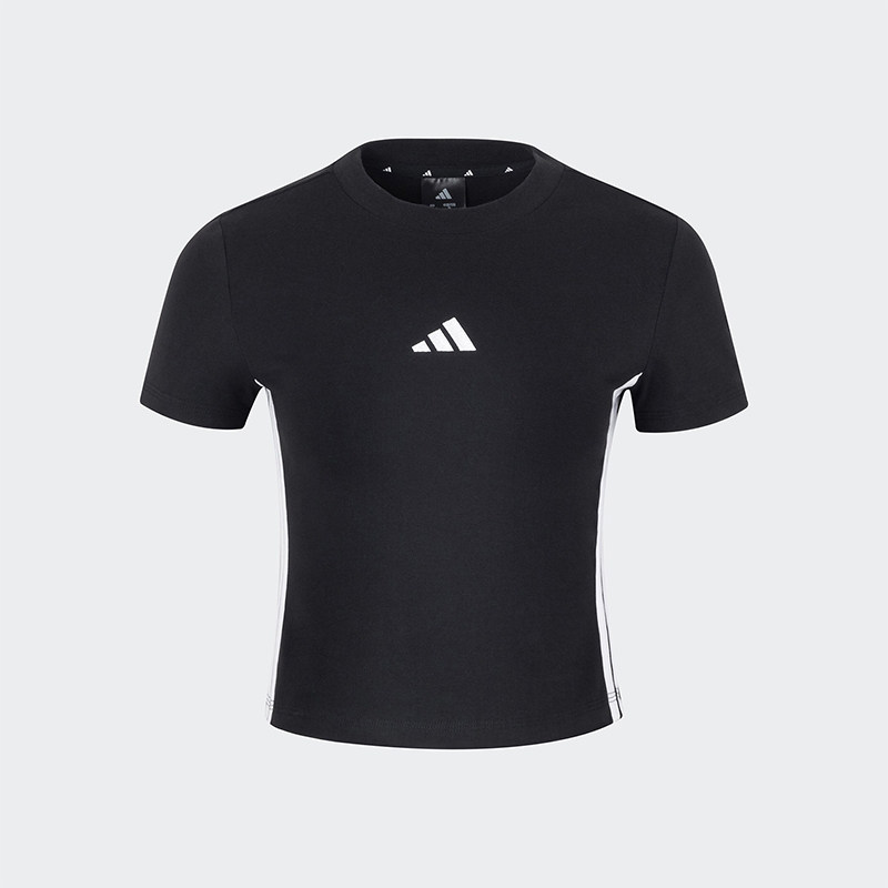 Adidas/阿迪达斯正品W 3S SJ BABY T女士短款透气短袖JY8570 - 实物图