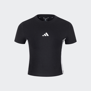 Adidas/阿迪达斯正品W 3S SJ BABY T女士短款透气短袖JY8570
