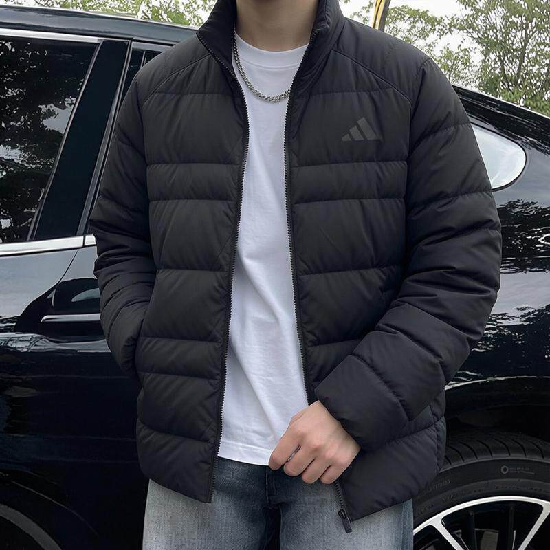 阿迪达斯棉服男秋季新款保暖防风轻薄棉袄立领加厚宽松夹棉外套男