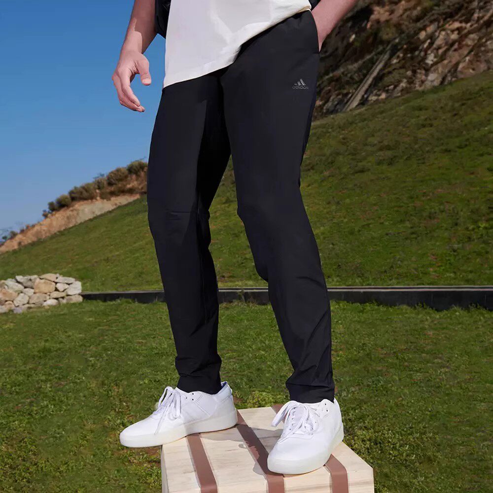Adidas阿迪达斯男裤2026新款速干跑步裤薄款梭织骑行运动裤IP3977